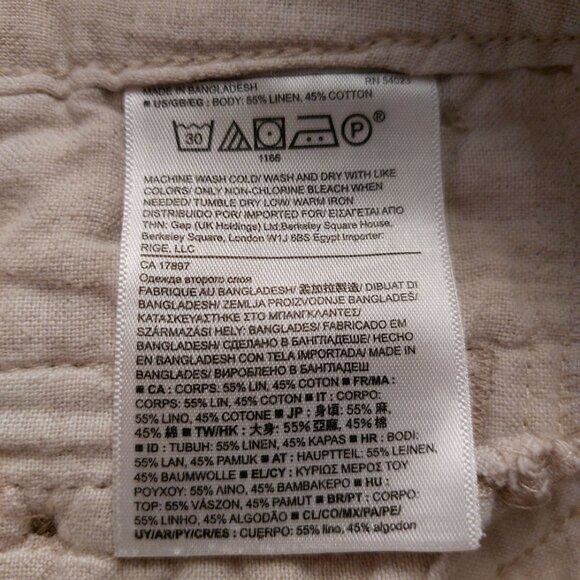 Banana Republic Linen Cotton Blend Short Shorts Mini Size 2 - Picture 4 of 5